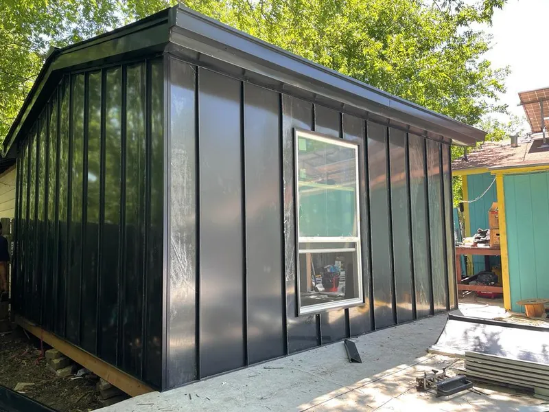 Black standing seam metal wall panels for Metal Roof Installation in Muscle Shoals